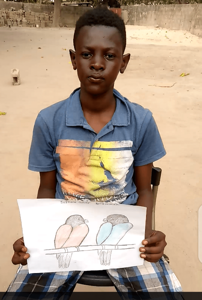 Drawing, Saikou Drameh, 15, The Gambia