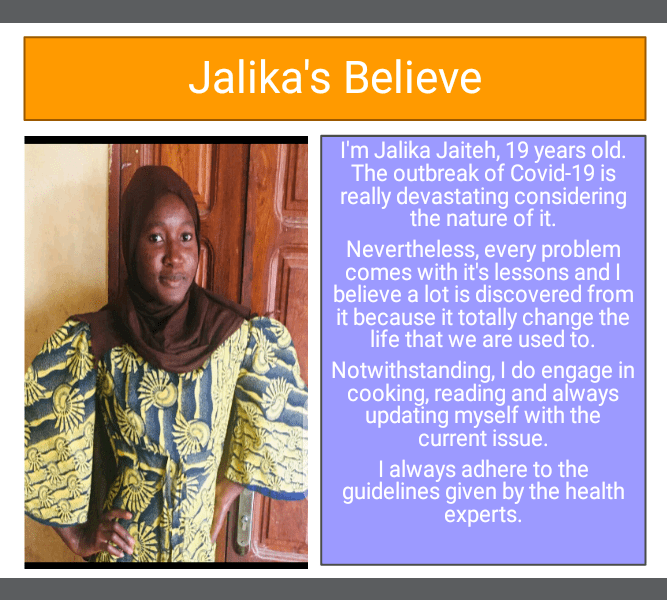 Jalika, Feeling Concern, Age 19,The Gambia