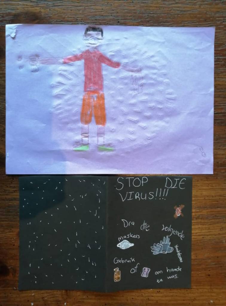 Making Posters, Jemile, 14, Kassiebaai, Arniston, Western Cape,  South Africa