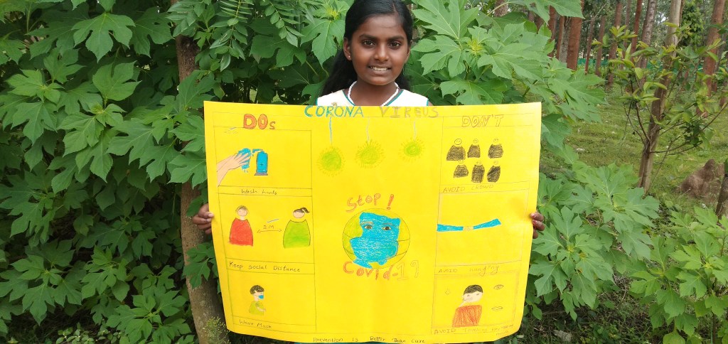 Drawing, Sandra, 13 years old, Mysore/Karnataka, India 