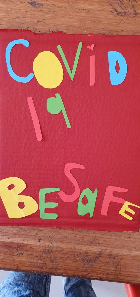 Making Posters, Shasha, 11, Kassiesbaai, Arniston, Western Cape, Africa