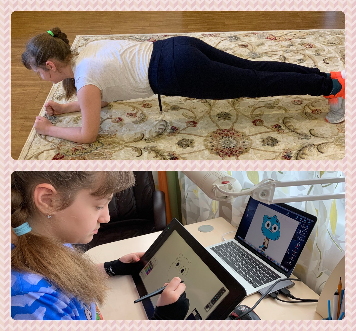 Learning new things through distance learning, Chuikova, Anastasiya, 11, Russia