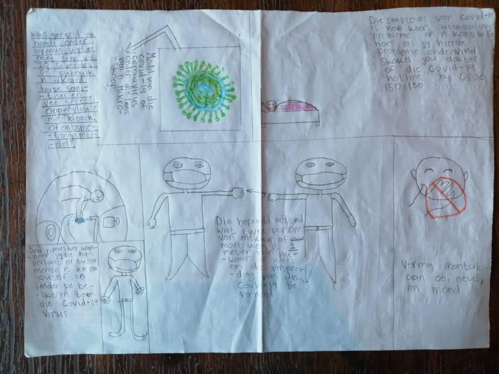 The Corona Virus, Schema, 12, Kassiesbaai, Arniston, Western Cape, South Africa