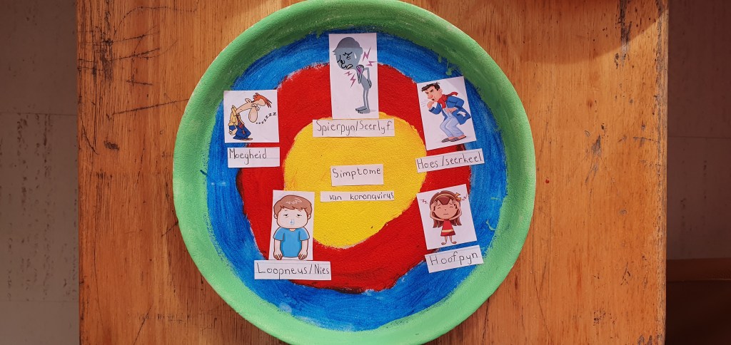 A Message on a plate: Telling The World About The Virus, Kassiesbaai, Arniston, Western Cape, South Africa