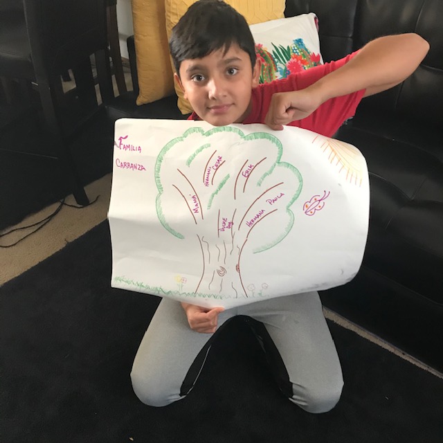 Participating in Strengthening families with my mom during Pandemic_ Our family Tree by Erik I Estrada, 14 Burlington, WA, USA