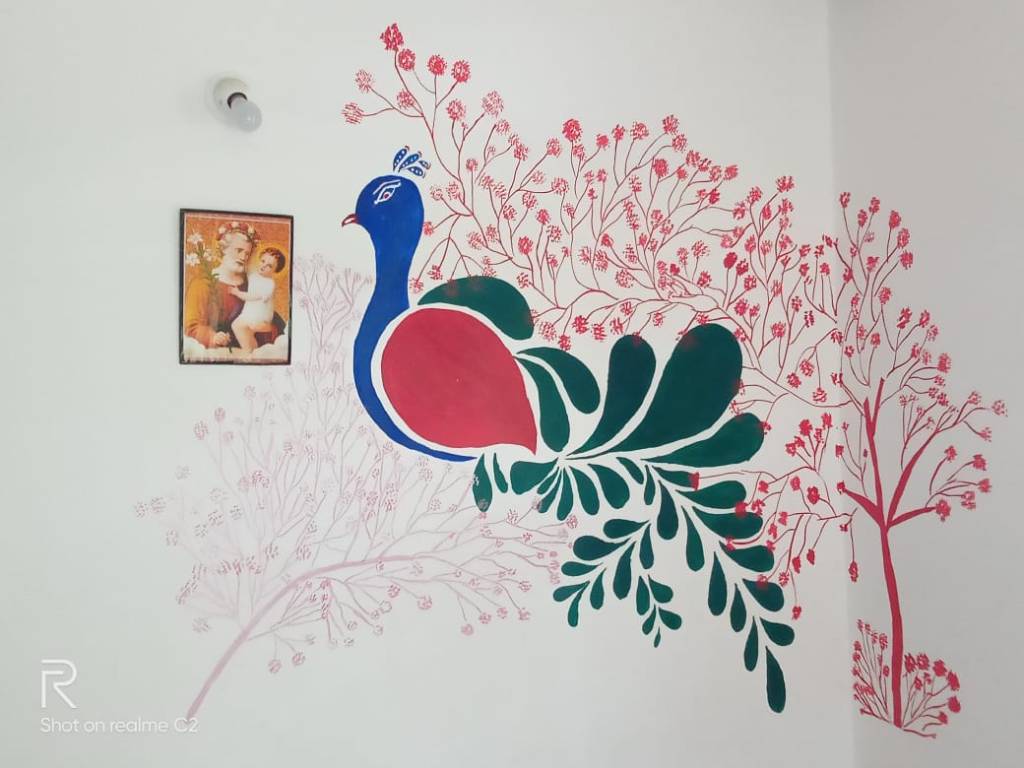 Wall Painting by Prashanth, 11, Mysore/Karnataka, India
