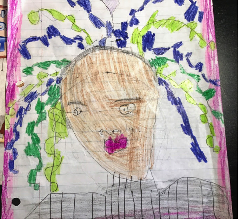 "Creative me" by Aria, 7, USA