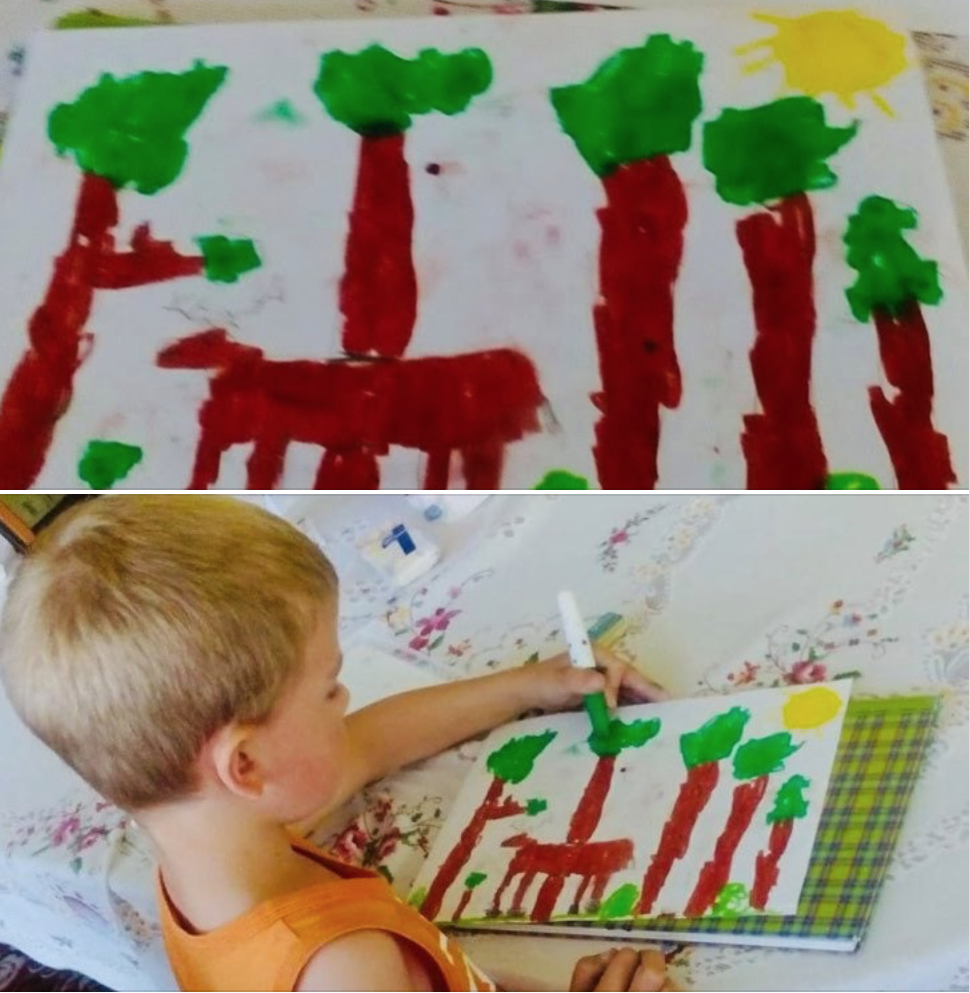 "A Forest near my House", Mateusz, 5, Poland
