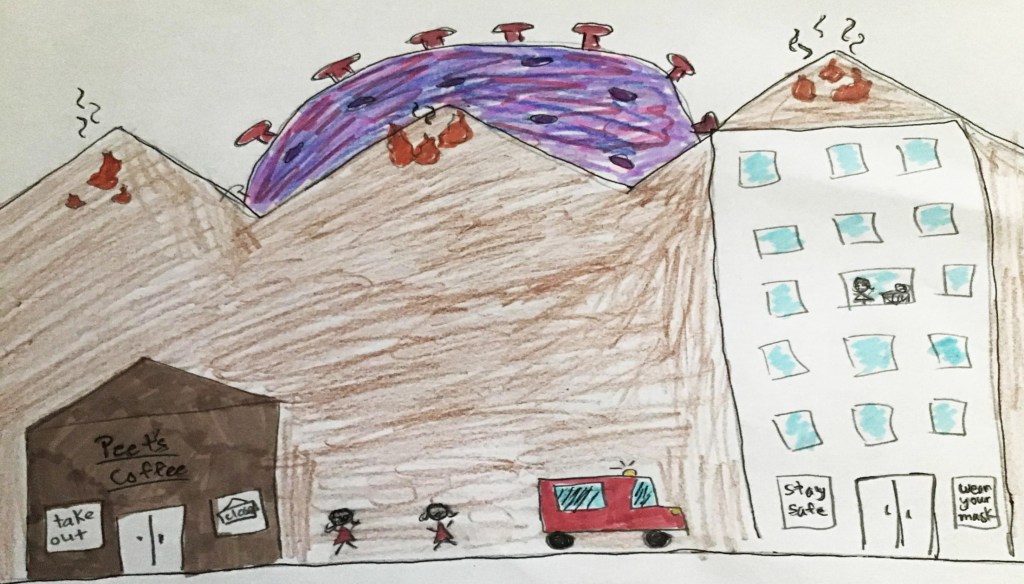 The Day in Life of COVID by Noella R., LA, USA