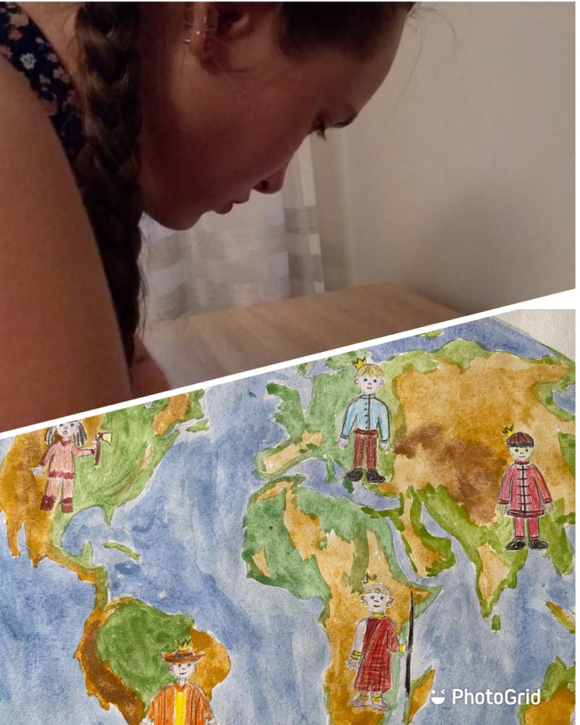 Illustrations for "King Matt the First" by Janusz Korczak - Erika Darulyte, 14, Vilnius, Lithuania